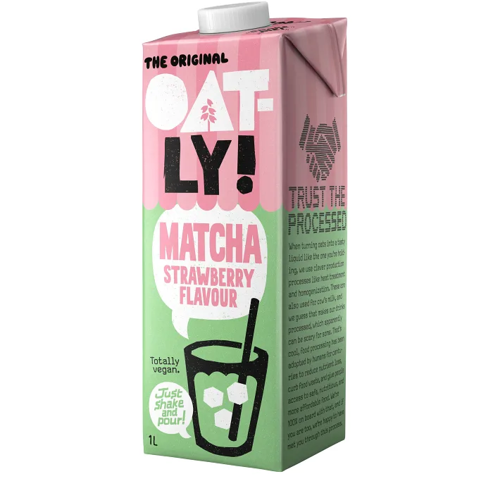 Havredryck Matcha Strawberry 2,8% 1000ml Oatly