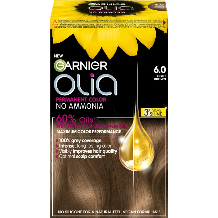 Hårfärg Light Brown 6.0 1-p Olia