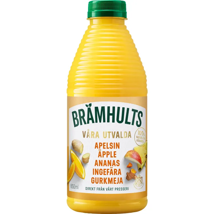 Juice Apelsin Ananas Ingefära Gurkmeja 850ml Brämhults