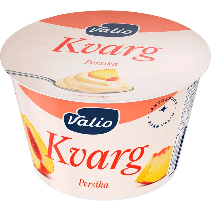 Kvarg Persika Laktosfri 7,1% 200g Valio