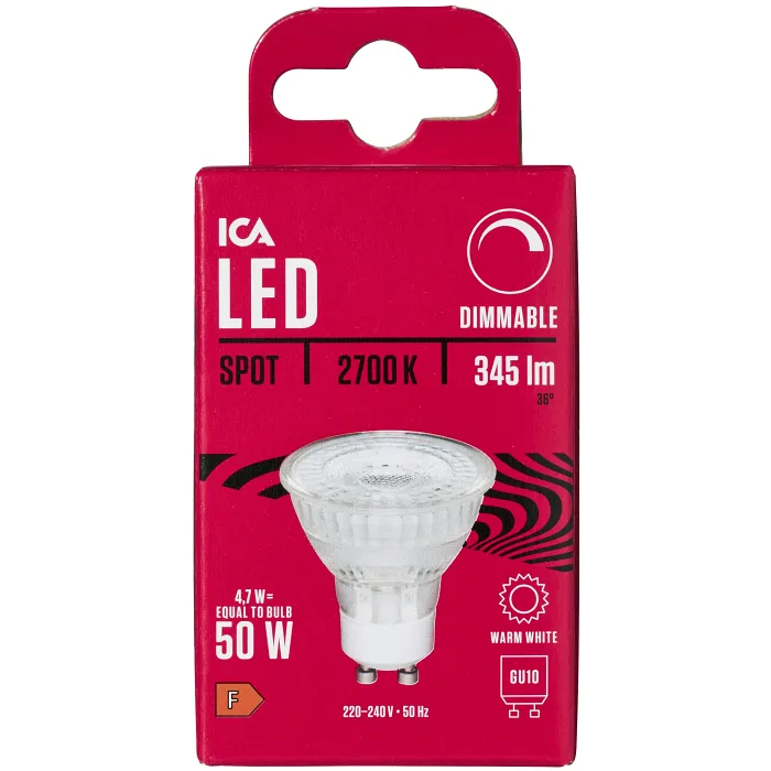 LED Spot GU10 390lm(50W) Dimbar ICA