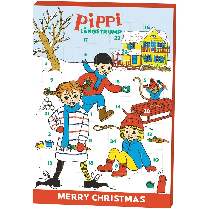 Julkalender Pippi Långstrump 75g Asba