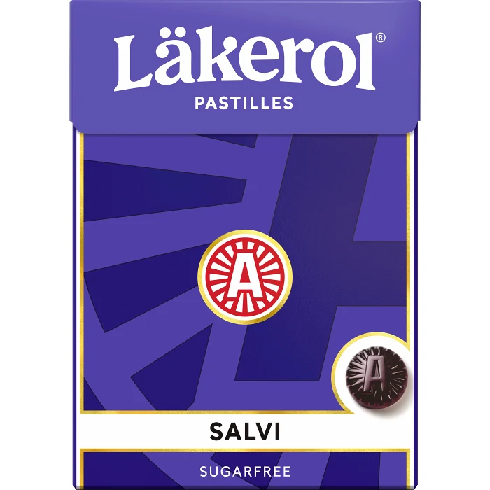 Halstabletter Salvi Sockerfri 75g Läkerol