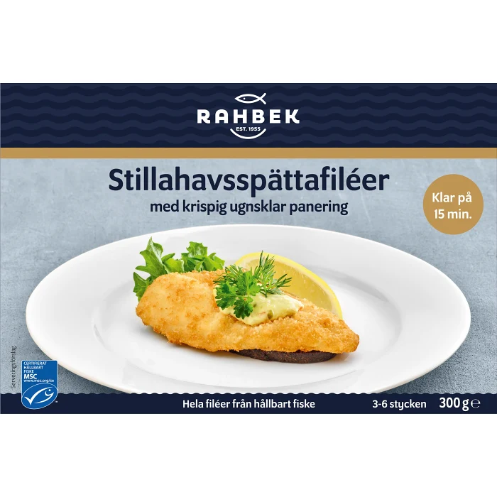 Stillahavsspättafiléer panerade 300g RAHBEK