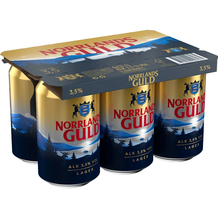 Öl 3.5% 6-p 33cl Norrlands Guld