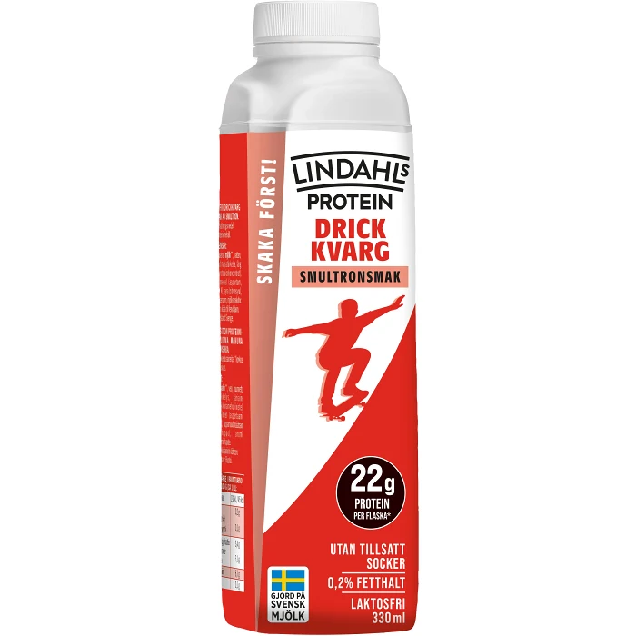 Drickkvarg Smultron Laktosfri 0,8% 330ml Lindahls