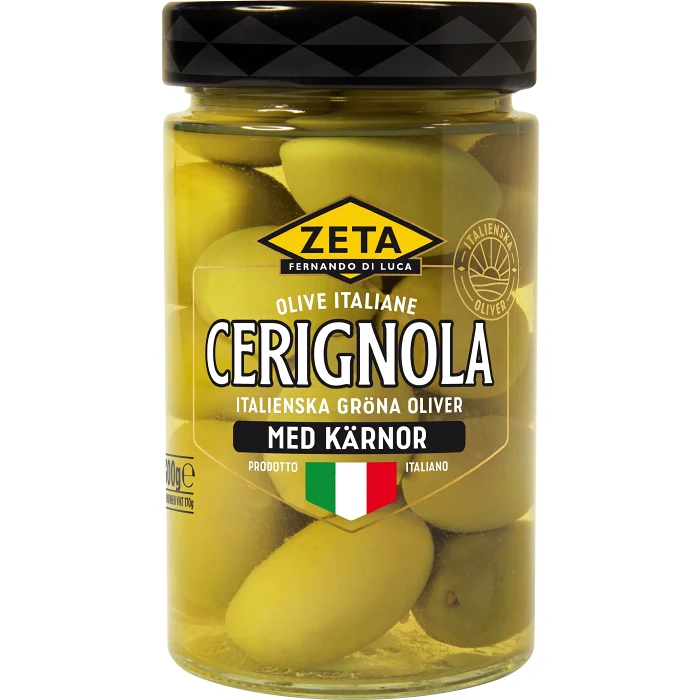 Oliver Cerignola med kärnor 170g Zeta