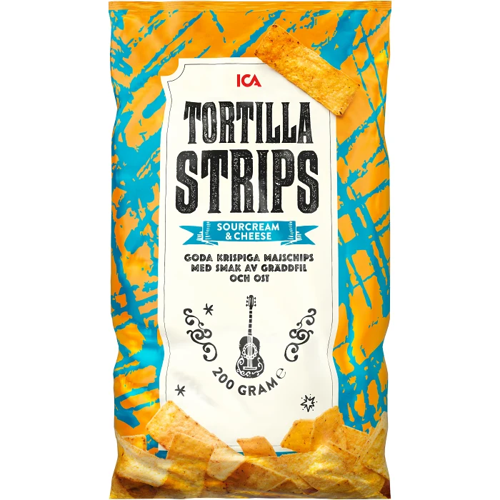 Tortillastrips Sourcreame & cheese 200g ICA