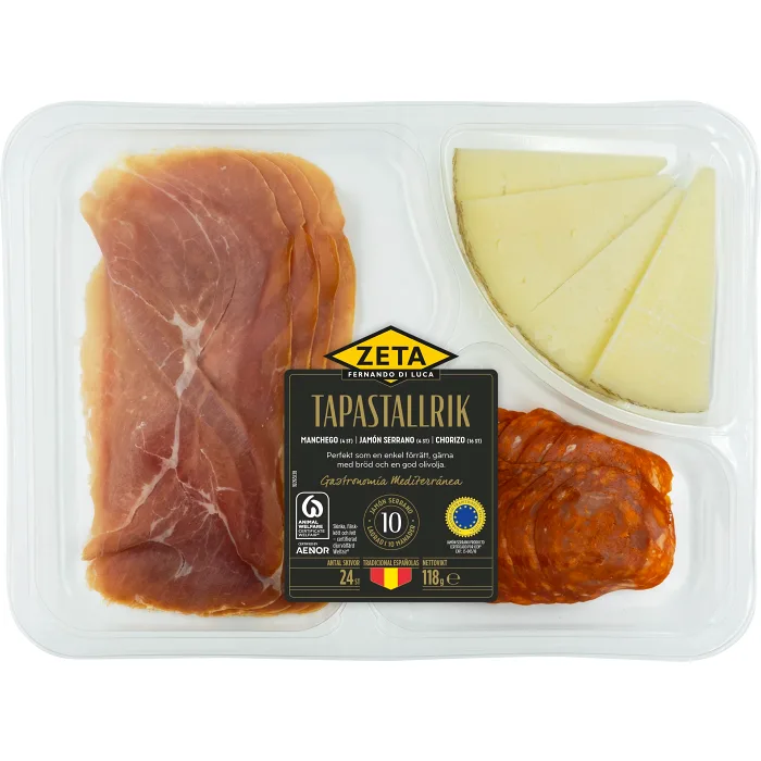 Tapastallrik med Manchego 118g Zeta