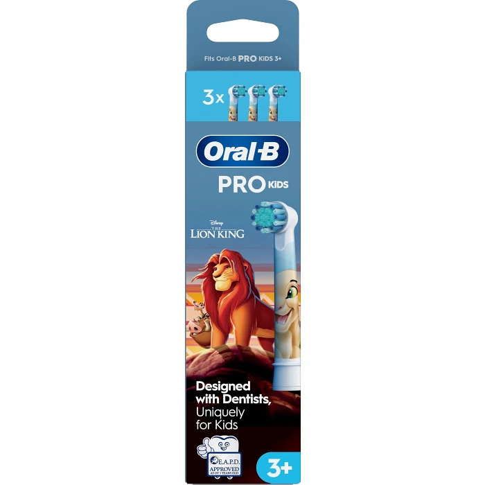 Tandborsthuvud Pro Kids 3+ Lejonkungen 3p Oral-B