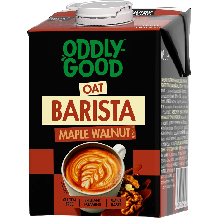 Havredryck Barista Lönnsirap Valnötter Glutenfri 3% 500ml Oddlygood