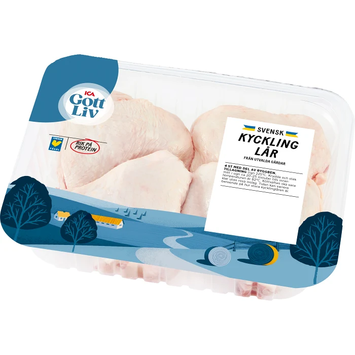 Kycklinglår 4-p 720g ICA Gott Liv