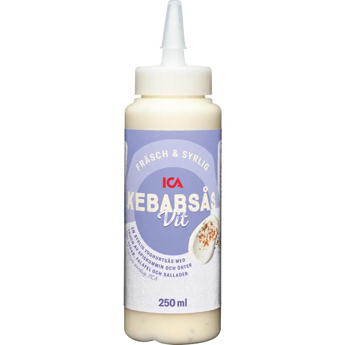 Kebabsås vit 250ml ICA