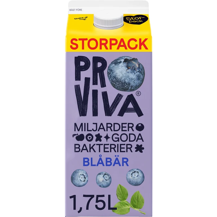 Fruktdryck Blåbär 1,75l Proviva