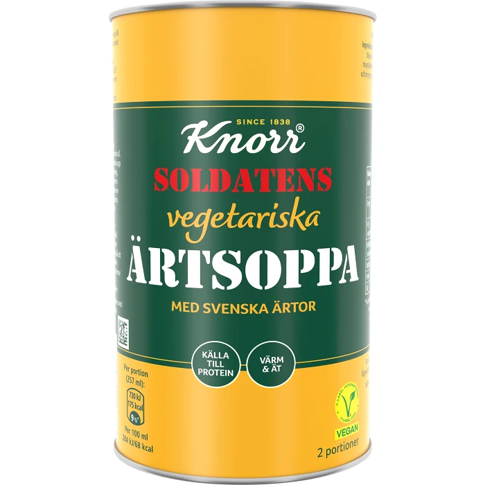 Vegetarisk Ärtsoppa 530g Knorr