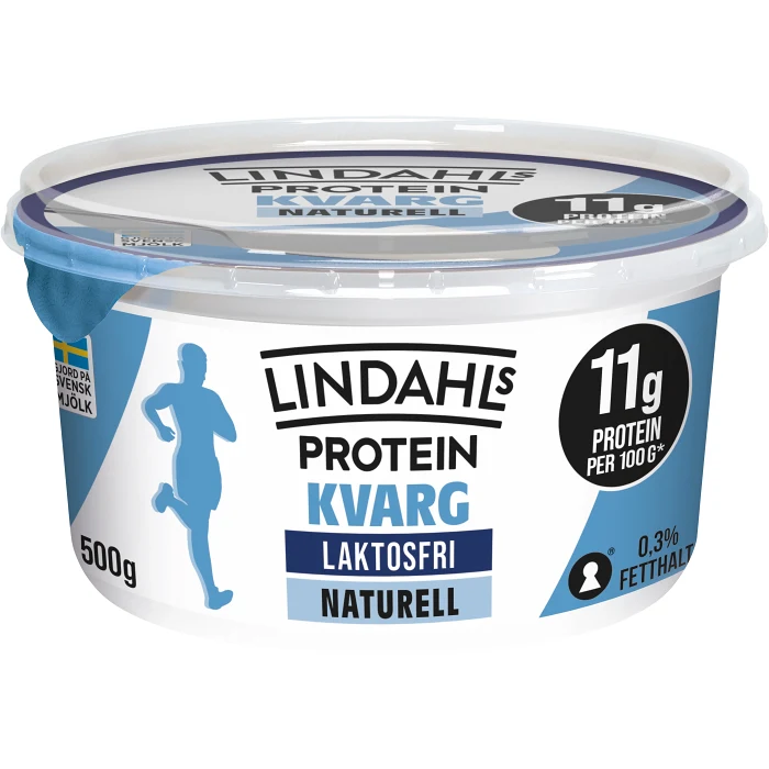 Kvarg Naturell Laktosfri 0,2% 500g Lindahls