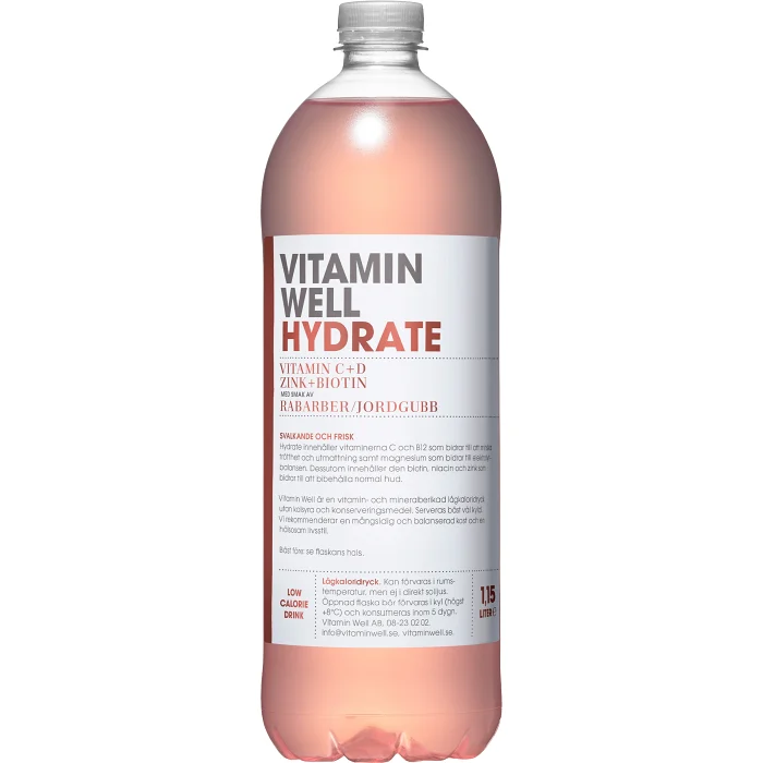Energidryck Hydrate 1,15l Vitamin Well