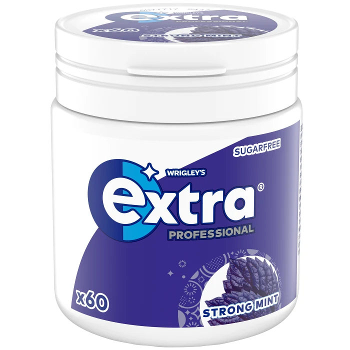 Tuggummi Strong mint 60-p 84g Extra