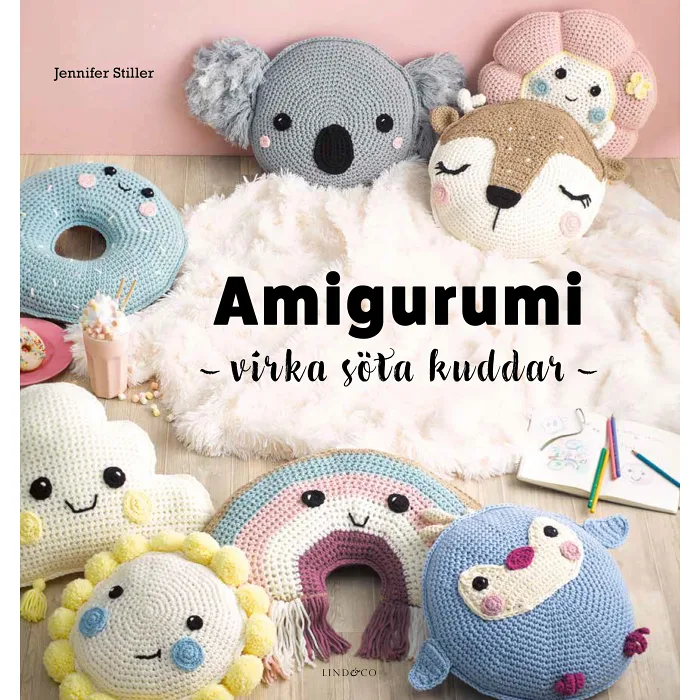 Amigurumi : virka söta kuddar