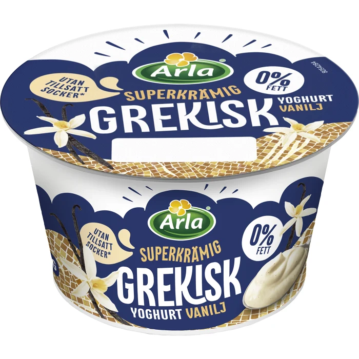 Grekisk Yoghurt Vanilj 0,2% 200g Arla®