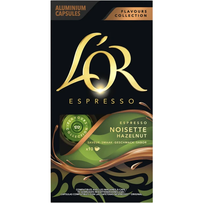 Kaffekapslar Espresso Hazelnut L'Or