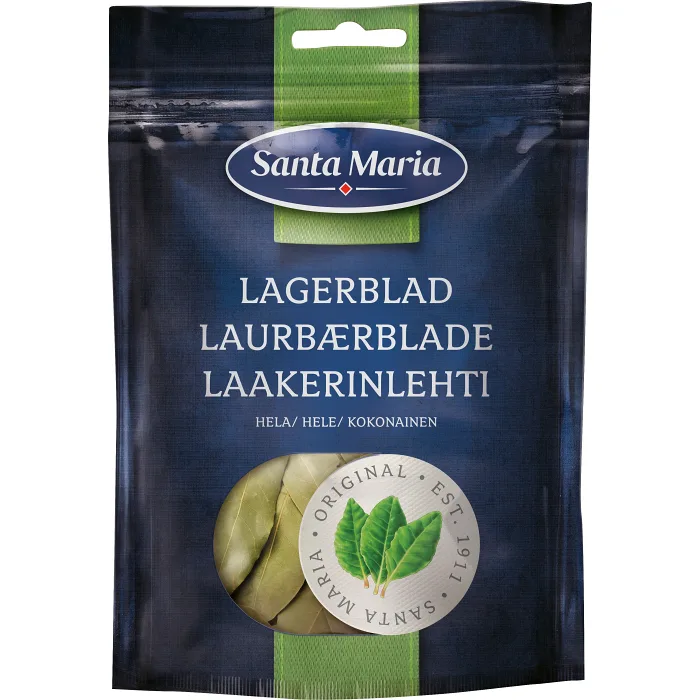 Krydda Lagerblad Hela påse 4g Santa Maria