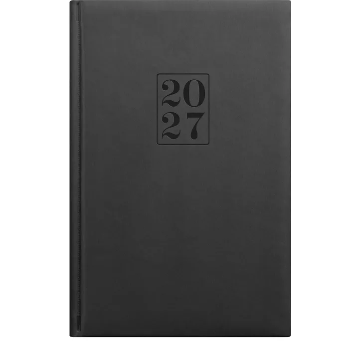 Kalender Dagbok inb svart 2027