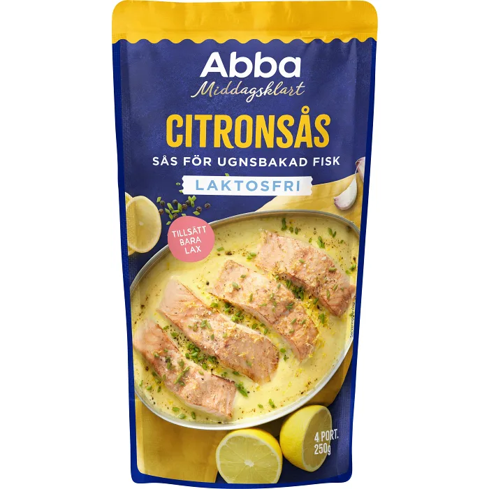 Citronsås Laktosfri 250g Middagsklart Abba