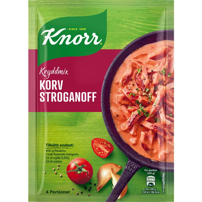 Korv Stroganoff Kryddmix 50g Knorr