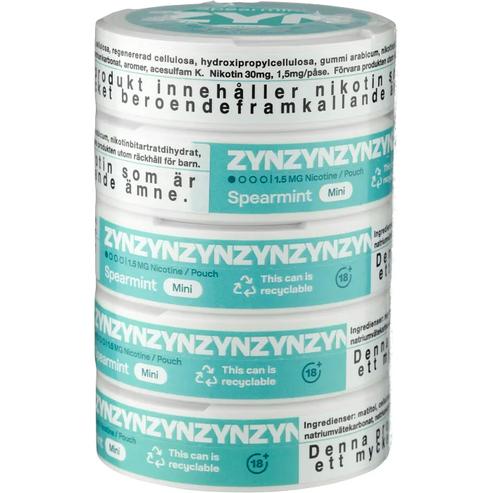 Spearmint Mini S1 5xStock Zyn