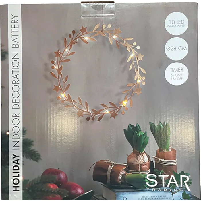 Hängande dekoration Guldlöv 28cm Star Trading