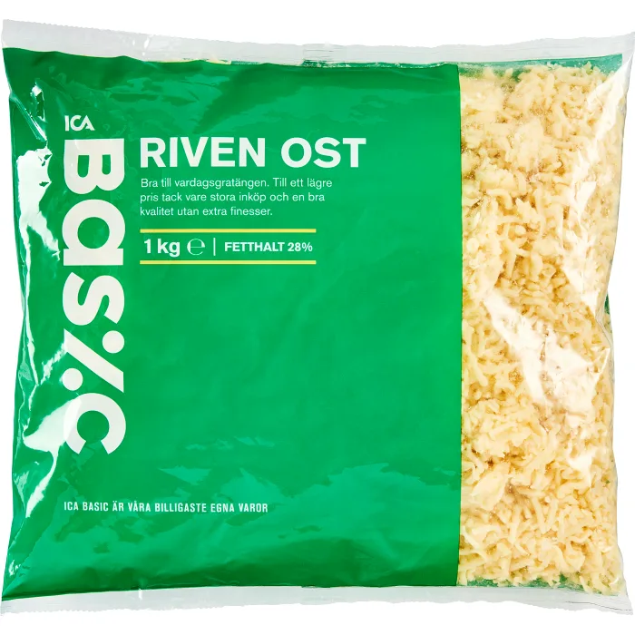 Riven ost 1kg ICA Basic