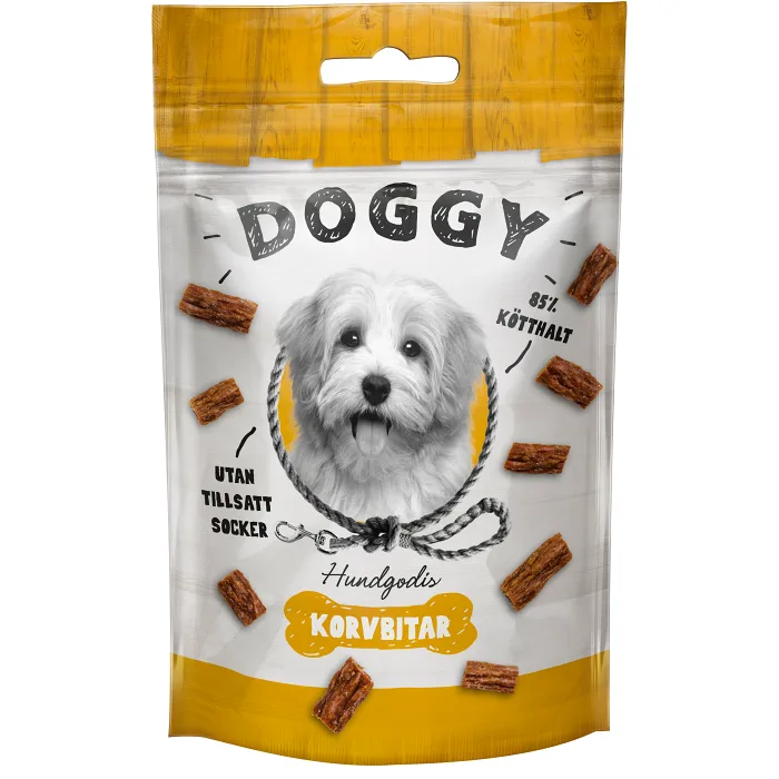 Hundgodis Korvbitar 55g Doggy