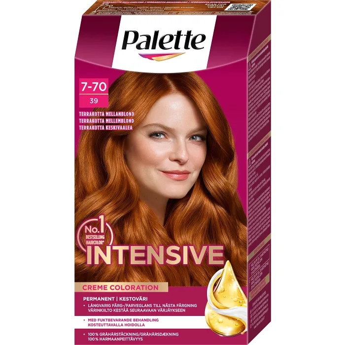 Hårfärg 7-70 Terracotta Mellanblond 1-p Palette
