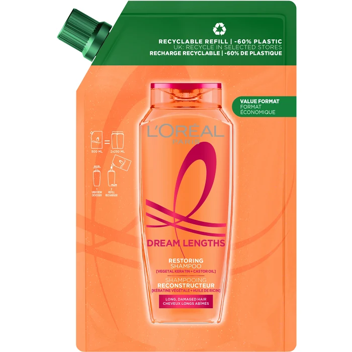 Schampo Dream Length Restoring Refill 500ml Elvital