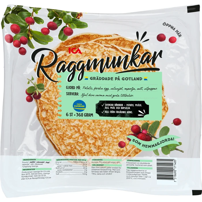Raggmunkar 6st 360g ICA