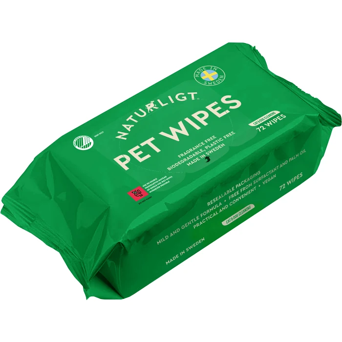 Pet Wipes 72p Naturligt