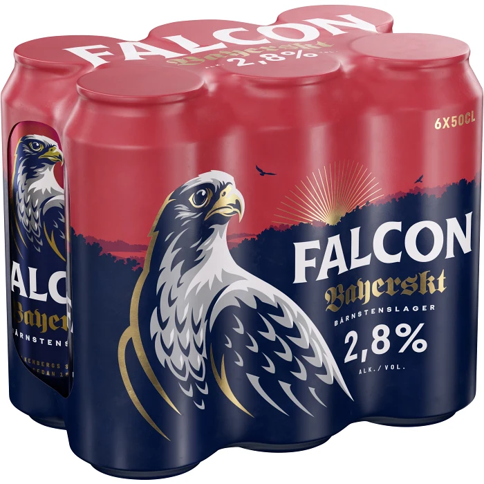 Öl Bayerskt 2.8% 6x50cl Falcon