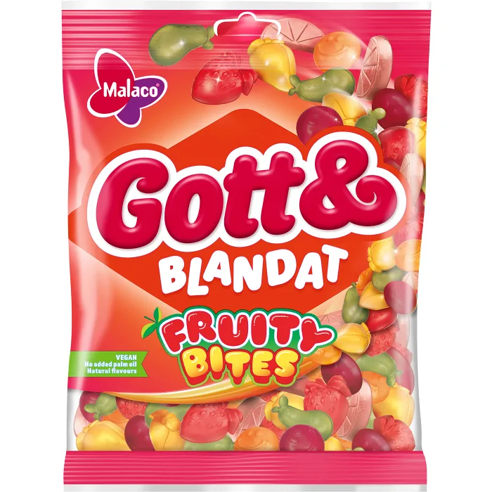 Godispåse Gott & Blandat Fruity Bites 170g Malaco
