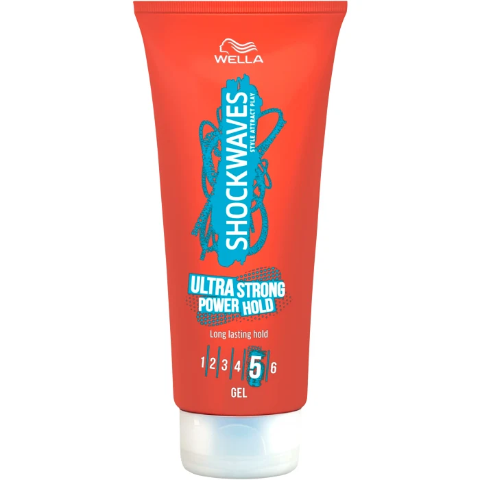 Ultra strong power hold gel Hårgele 200ml Shockwaves