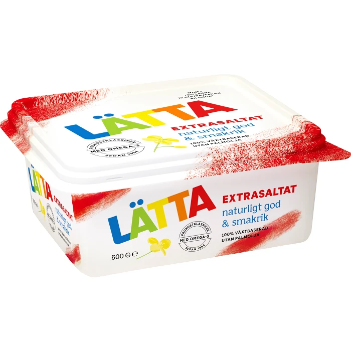 Margarin Extrasaltat växtbaserat 39% 600g Lätta