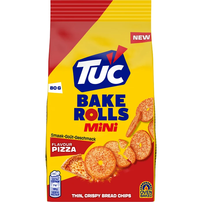 Bake Rolls Mini Pizza 80g TUC