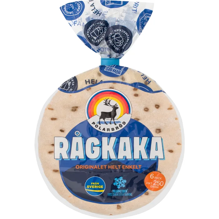 Rågkaka 6-p 250g Polarbröd