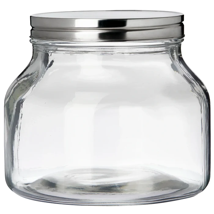 Glasburk med Silverlock 16x14cm ICA