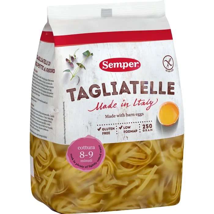 Tagliatelle med ägg glutenfri 250g Semper