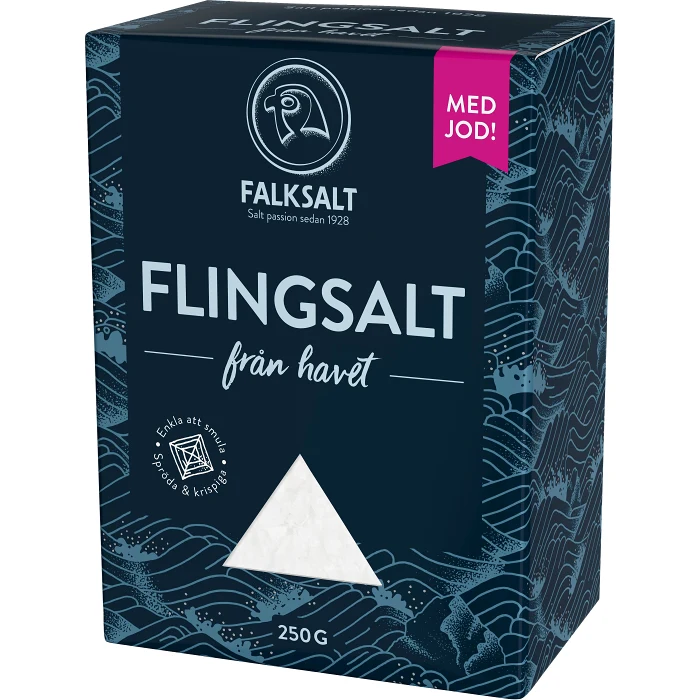 Flingsalt Med jod 250g Falksalt