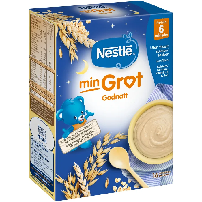 Min Gröt God Natt 6m 16p Nestle