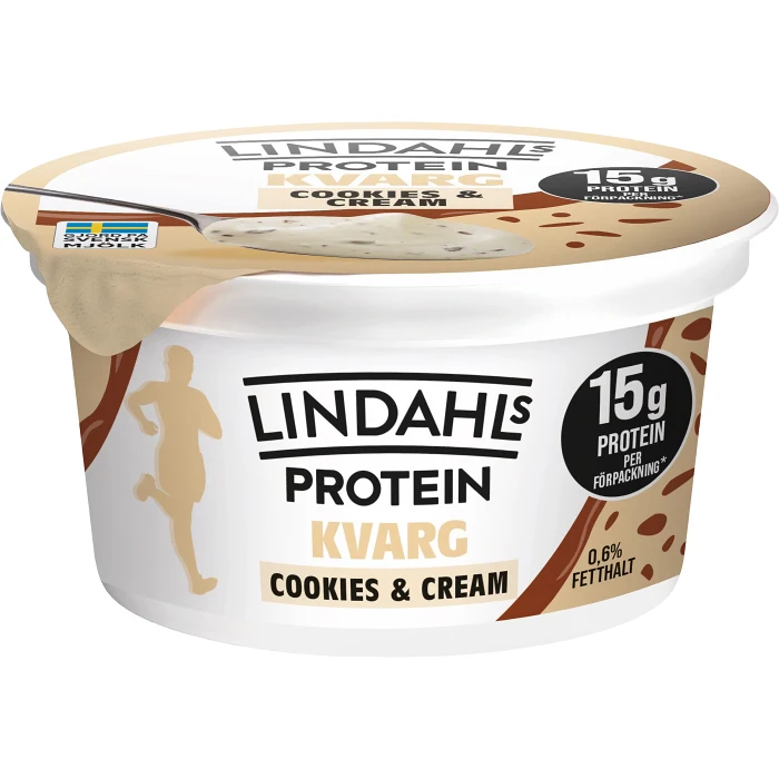 Proteinkvarg Cookies & Cream 0,6% 150g Lindahls