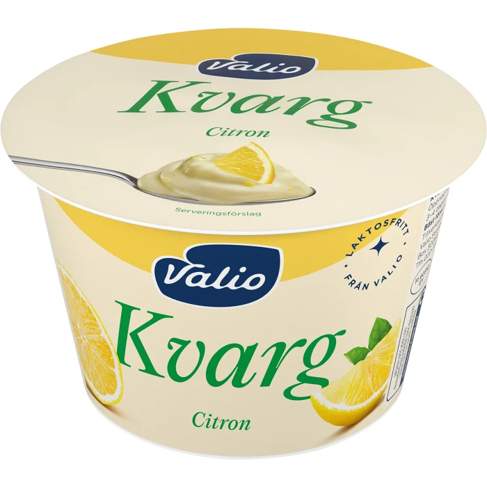 Kvarg Citron Laktosfri 7% 200g Valio