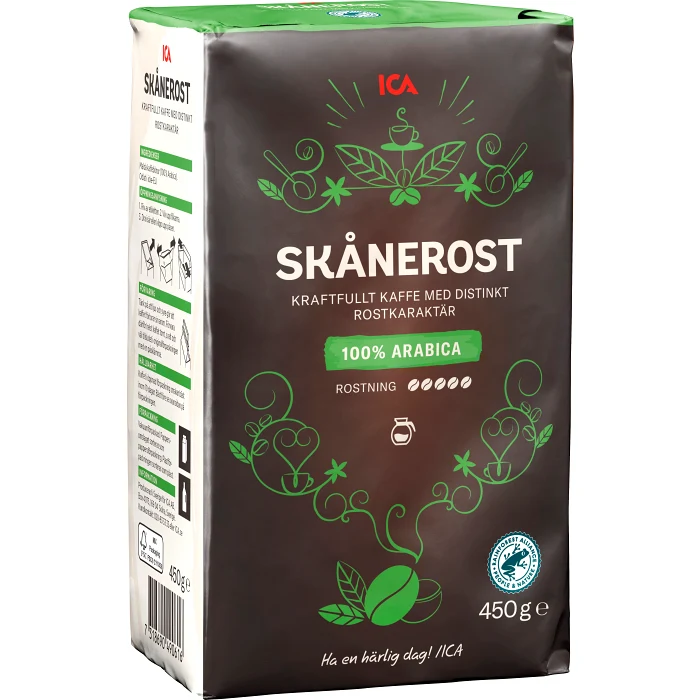 Bryggkaffe Skånerost 450g ICA